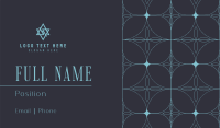 Modern Art Deco Business Card Design