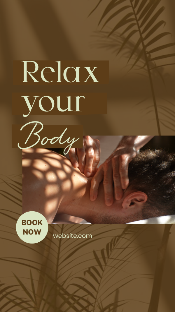 Relaxing Body Massage Instagram Story Design