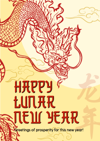 Prosperous Lunar New Year Poster Image Preview