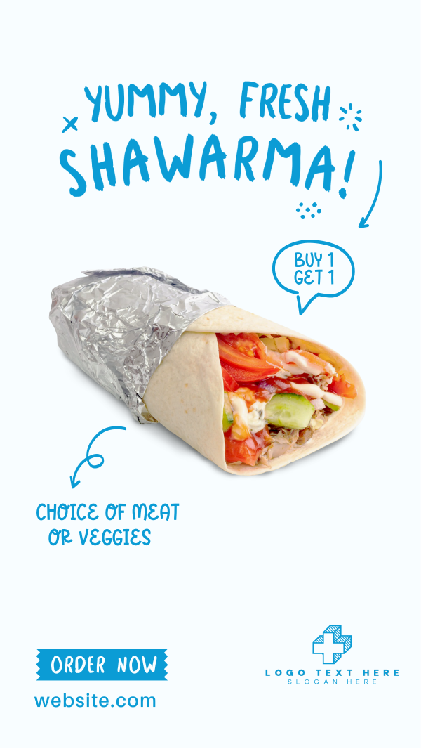 Yummy Shawarma Instagram Story Design Image Preview