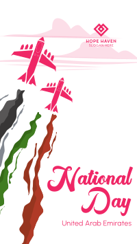 UAE National Day Airshow Facebook story Image Preview