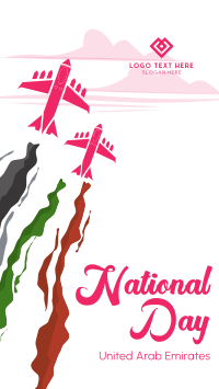UAE National Day Airshow Facebook Story Image Preview