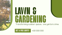 Convenient Lawn Care Services Facebook Event Cover Design