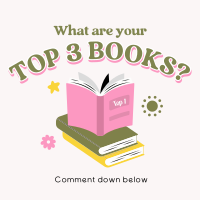 Cute Favorite Books Instagram Post Design