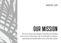 Clean & Elegant Mission Postcard Design