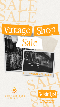 Retro Vintage Shop Sale TikTok Video Preview