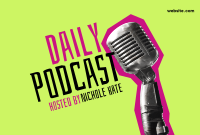 Daily Podcast Pinterest Cover Design