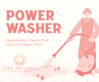 Power Washer for Rent Facebook Post Design