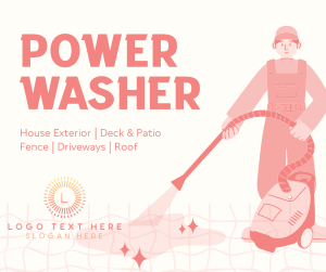 Power Washer for Rent Facebook post Image Preview