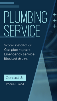 Corporate Plumbing Service TikTok Video Image Preview