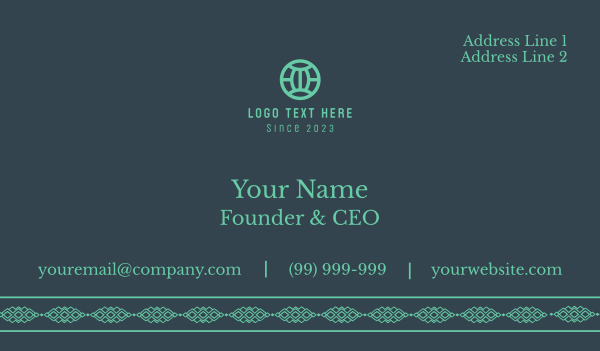 Bohemian Business Card Design Image Preview