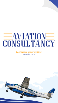 Aviation Pilot Consultancy Facebook Story Design