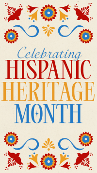 Traditional Hispanic Heritage Month TikTok video Image Preview