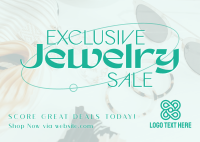 Jewelry Sale Deals Postcard Design