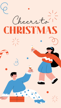 Cheers to Christmas Facebook Story Design