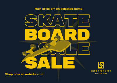 Skate Sale Postcard Image Preview