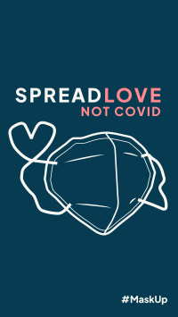 Love Not Covid Facebook Story Design