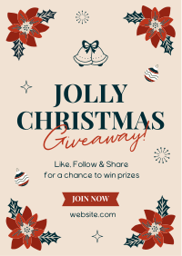 Jolly Christmas Giveaway Flyer Image Preview