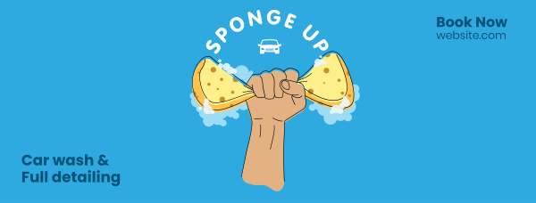 Sponge Up Facebook Cover Design Image Preview