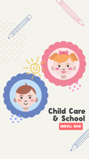 Childcare and School Enrollment Instagram story Image Preview