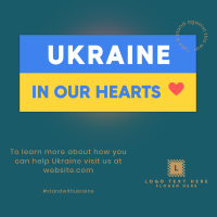 Ukraine In Our Hearts Linkedin Post Image Preview