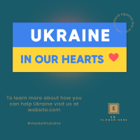 Ukraine In Our Hearts Linkedin Post Image Preview