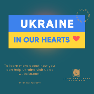 Ukraine In Our Hearts Linkedin Post Image Preview