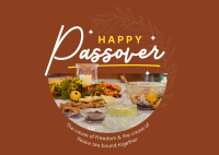 Passover Dinner Postcard Design