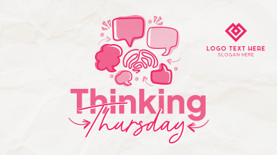 Simple Quirky Thinking Thursday Facebook event cover Image Preview