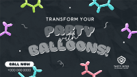 Quirky Party Balloons Facebook Event Cover Image Preview