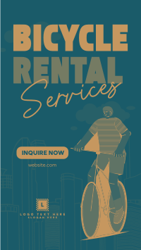 Modern Bicycle Rental Services YouTube short Image Preview