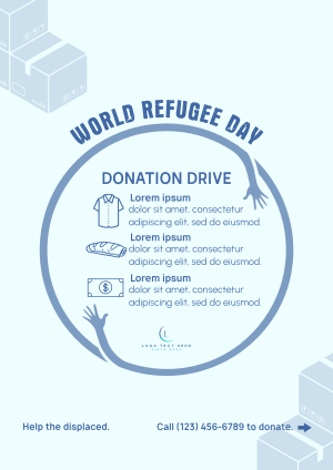 World Refugee Day Donations Flyer Image Preview