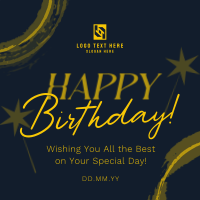 Minimalist Birthday Greeting Instagram Post Preview