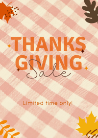 Thanksgivings Checker Pattern Flyer Image Preview