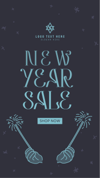 NY Sparklers Sale Instagram Story Design