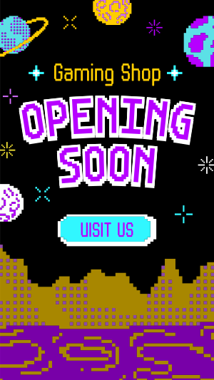 Pixel Space Shop Opening Facebook story Image Preview