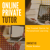 Professional Online Tutor Instagram post Image Preview
