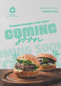 Burgers & More Coming Soon Flyer Design