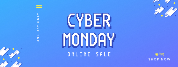Pixel Cyber Online Sale Facebook Cover Design Image Preview