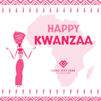 Happy Kwanzaa Celebration  Instagram Post Design