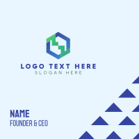 Hexagon Software Connection Business Card Design