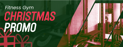 Christmas Gym Promo Facebook cover Image Preview