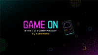 Neon Game Stream YouTube Banner Design