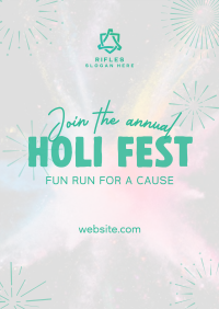 Holi Fest Fun Run Poster Image Preview
