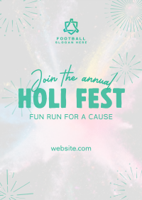 Holi Fest Fun Run Poster Image Preview