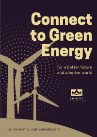 Green Energy Silhouette Poster Image Preview