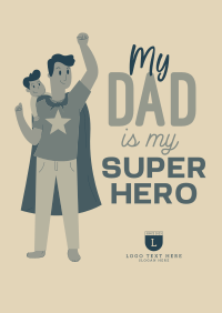 Superhero Dad Poster Image Preview