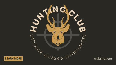 Hunting Club Deer Facebook event cover Image Preview