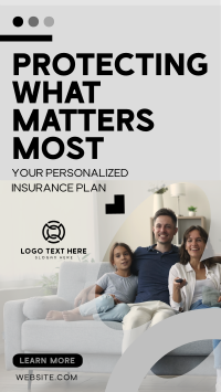 Minimalist Insurance Protection TikTok video Image Preview