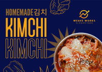 Homemade Kimchi Postcard Image Preview